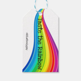 Taste de Labels van de Hashtag Rainbow Cadeaulabel