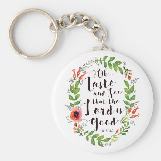 Taste en zien dat de Heer goed is Sleutelhanger (Voorkant)