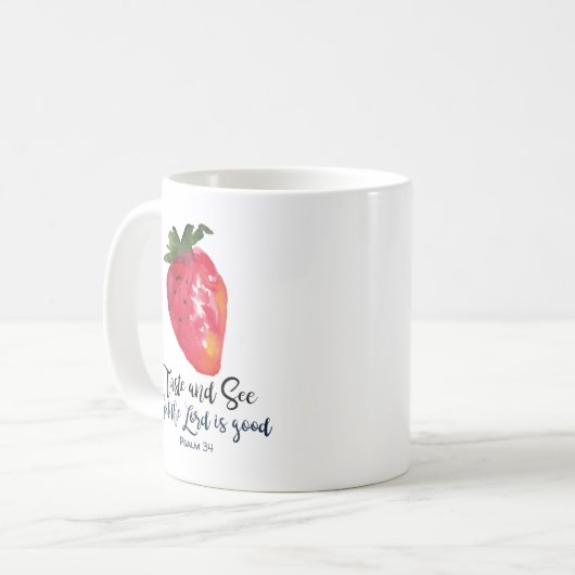 Taste en zorg dat de Heer goed  Berry is Koffiemok (Voorkant links)