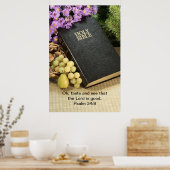 Taste en zorg dat de Heer goed is Poster (Keuken)