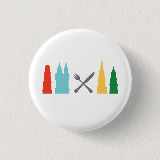 Taste Frederick Pin Ronde Button 3,2 Cm (Voorkant)