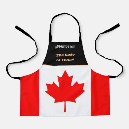 Taste of Home & Canadian Flag, Canada /Cooking Schort (Voorkant)