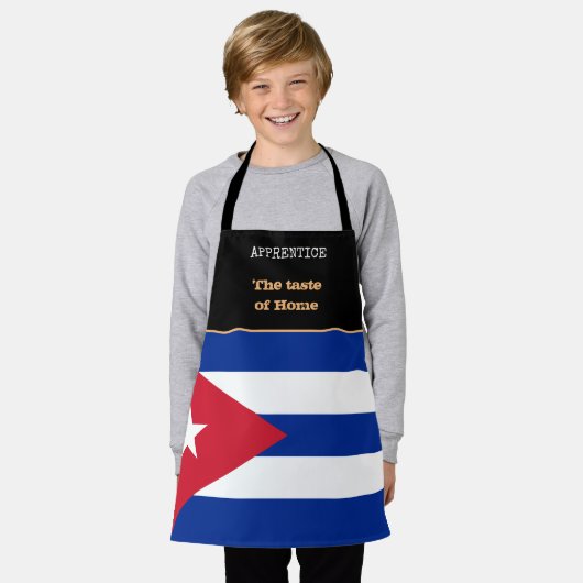 Taste of Home & Cuban Flag, Cuba /Cooking Schort (Gedragen)
