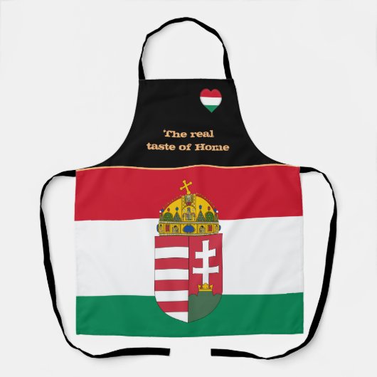 Taste of Home & Hungarian Flag, Hongarije /Cooking Schort (Voorkant)