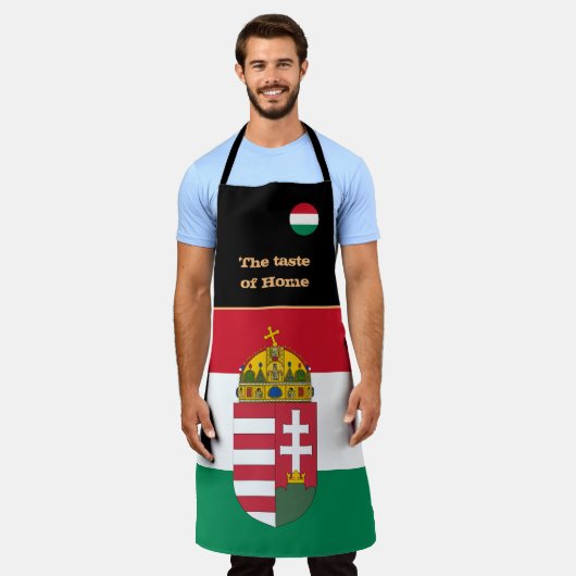 Taste of Home & Hungarian Flag, Hongarije /Cooking Schort (Gedragen)
