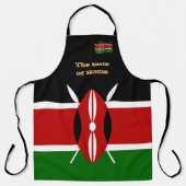 Taste of Home & Kenyan Flag, Kenia/Africa Cooking Schort (Voorkant)