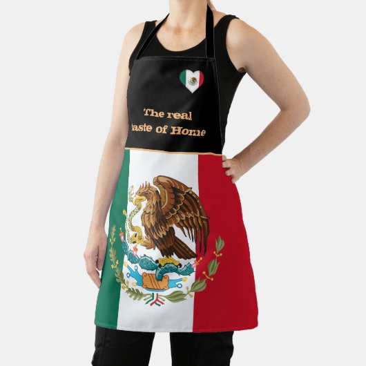 Taste of Home & Mexicaanse vlag, Mexico /Cooking Schort (Insitu)