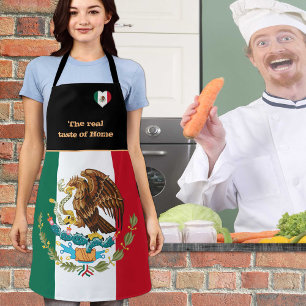 Taste of Home & Mexicaanse vlag, Mexico /Cooking Schort