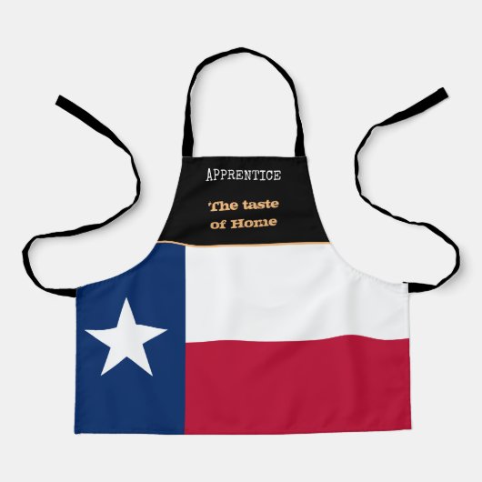 Taste of Home & Texas Flag, Texas /America Cooking Schort (Voorkant)