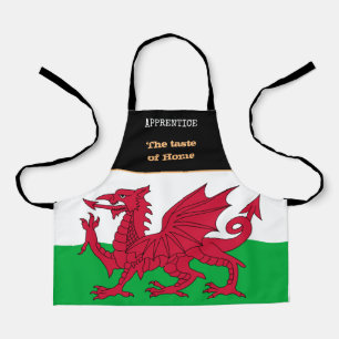 Taste of Home & Welsh Flag, Wales /Cooking Schort
