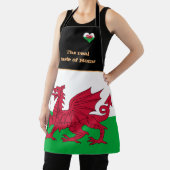 Taste of Home & Welsh Flag, Wales /Cymru Cooking Schort (Insitu)