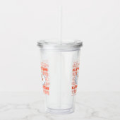 Taste of Japan Text & Sushi Acryl Drinkbeker (Rechts)