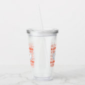 Taste of Japan Text & Sushi Acryl Drinkbeker (Links)