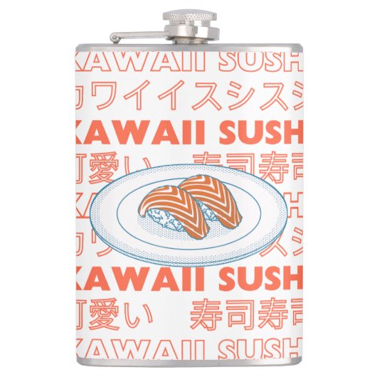 Taste of Japan Text & Sushi Heupfles (Voorkant)