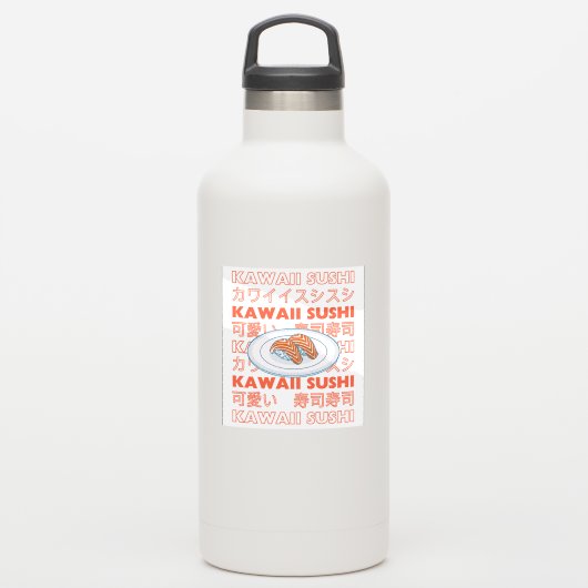 Taste of Japan Text & Sushi Sticker (Waterfles)