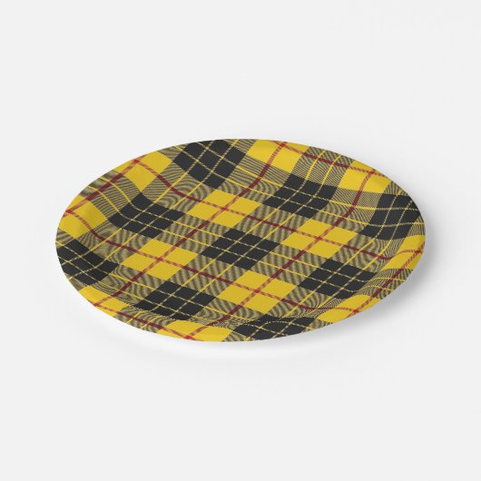 Taste of Scotland Clan MacLeod of Lewis Tartan Papieren Bordje (Gekanteld)