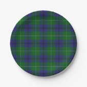 Taste of Scotland Clan Oliphant Tartan Pset Papieren Bordje (Voorkant)