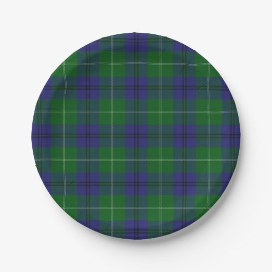 Taste of Scotland Clan Oliphant Tartan Pset Papieren Bordje (Voorkant)
