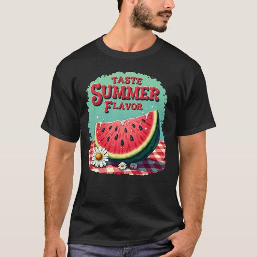 Taste Summer Flavor Watermelon T-Shirt  (Voorkant)