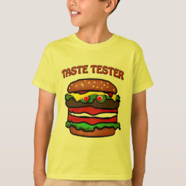 Taste Tester Hamburger Kinder Geel T-shirt