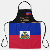 Taste van huis en Haïtiaanse vlag, Haïti/Koken Schort (Voorkant)