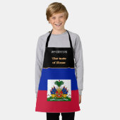 Taste van huis en Haïtiaanse vlag, Haïti/Koken Schort (Gedragen)