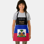 Taste van huis en Haïtiaanse vlag, Haïti/Koken Schort (Insitu)