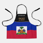 Taste van huis en Haïtiaanse vlag, Haïti/Koken Schort (Voorkant)