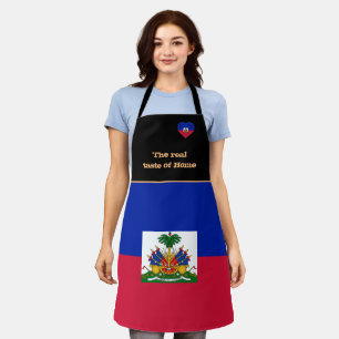 Taste van huis en Haïtiaanse vlag, Haïti/Koken Schort