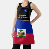 Taste van huis en Haïtiaanse vlag, Haïti/Koken Schort (Insitu)