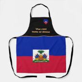 Taste van huis en Haïtiaanse vlag, Haïti/Koken Schort (Voorkant)