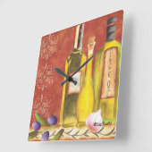 Taste van Italië 700 door Liz Revit Vierkante Klok (Hoek)