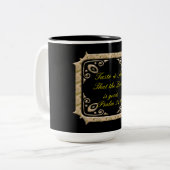 Taste & Zie dat de Heer goed is. 34:8 Tweekleurige Koffiemok (Voorkant links)