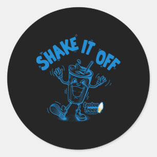 Tastee Freez schudt het af dansende milkshake vint Ronde Sticker