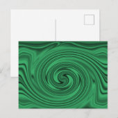 Tasteful Black Monochrome Blurred Spiral Effect Briefkaart (Voorkant / Achterkant)