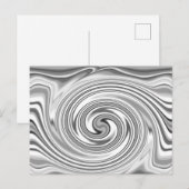 Tasteful Black Monochrome Blurred Spiral Effect Briefkaart (Voorkant / Achterkant)
