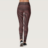 Tasteful Black Monochrome Blurred Stripes Leggings (Achterkant)