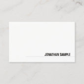 Tasteful Modern minimalist Elegant Nice Plain Visitekaartje (Voorkant)