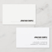 Tasteful Modern minimalist Elegant Nice Plain Visitekaartje (Voorkant / Achterkant)