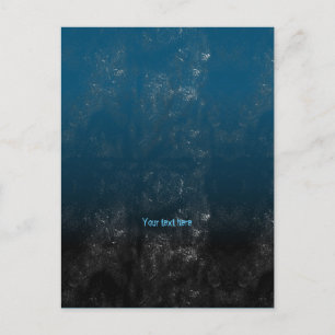 Tasteful Monochrome Artistic Blotch en Shade Briefkaart