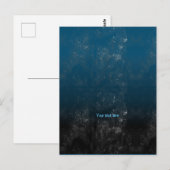 Tasteful Monochrome Artistic Blotch en Shade Briefkaart (Voorkant / Achterkant)