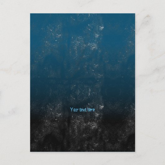 Tasteful Monochrome Artistic Blotch en Shade Briefkaart (Voorkant)