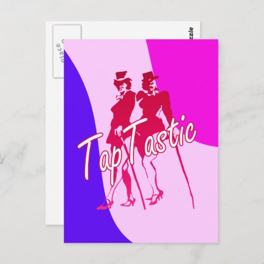 Tastisch dansen tikken briefkaart (Voorkant / Achterkant)