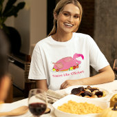 Tastjes als Chicken Funny Flamingo T-shirt