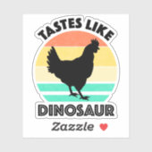 Tastjes als Dinosaur Funny Chicken Dinosaur Lover Sticker (Vel)