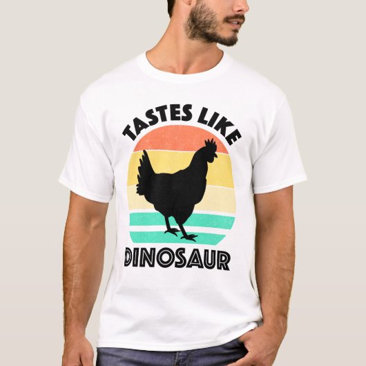 Tastjes als Dinosaur Funny Chicken Dinosaur Lover T-shirt (Voorkant)