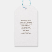 Tasty Bread Toast Pattern Cadeaulabel (Achterkant)