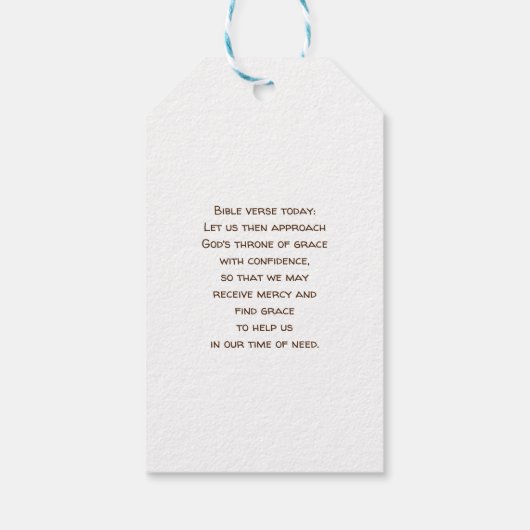 Tasty Bread Toast Pattern Cadeaulabel (Achterkant)