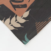 Tasty Bread Toast Pattern in Black Background Fleece Deken (Hoek)