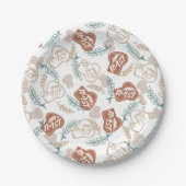 Tasty Bread Toast Pattern Papieren Bordje (Voorkant)